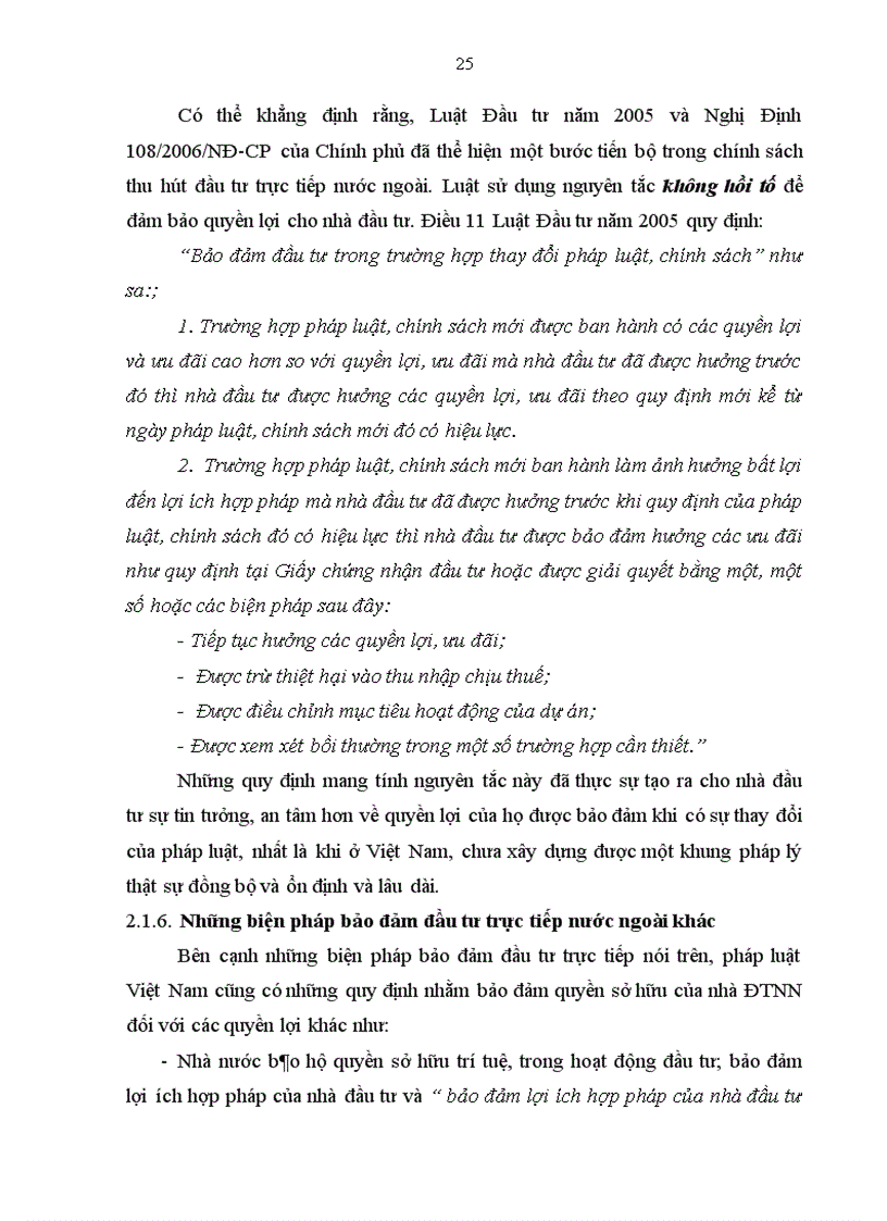 image for page Một số vấn đề lý luận và thực tiễn về các biện pháp bảo đảm và khuyến khích đầu tư trực tiếp nước ngoài tại Việt Nam 1