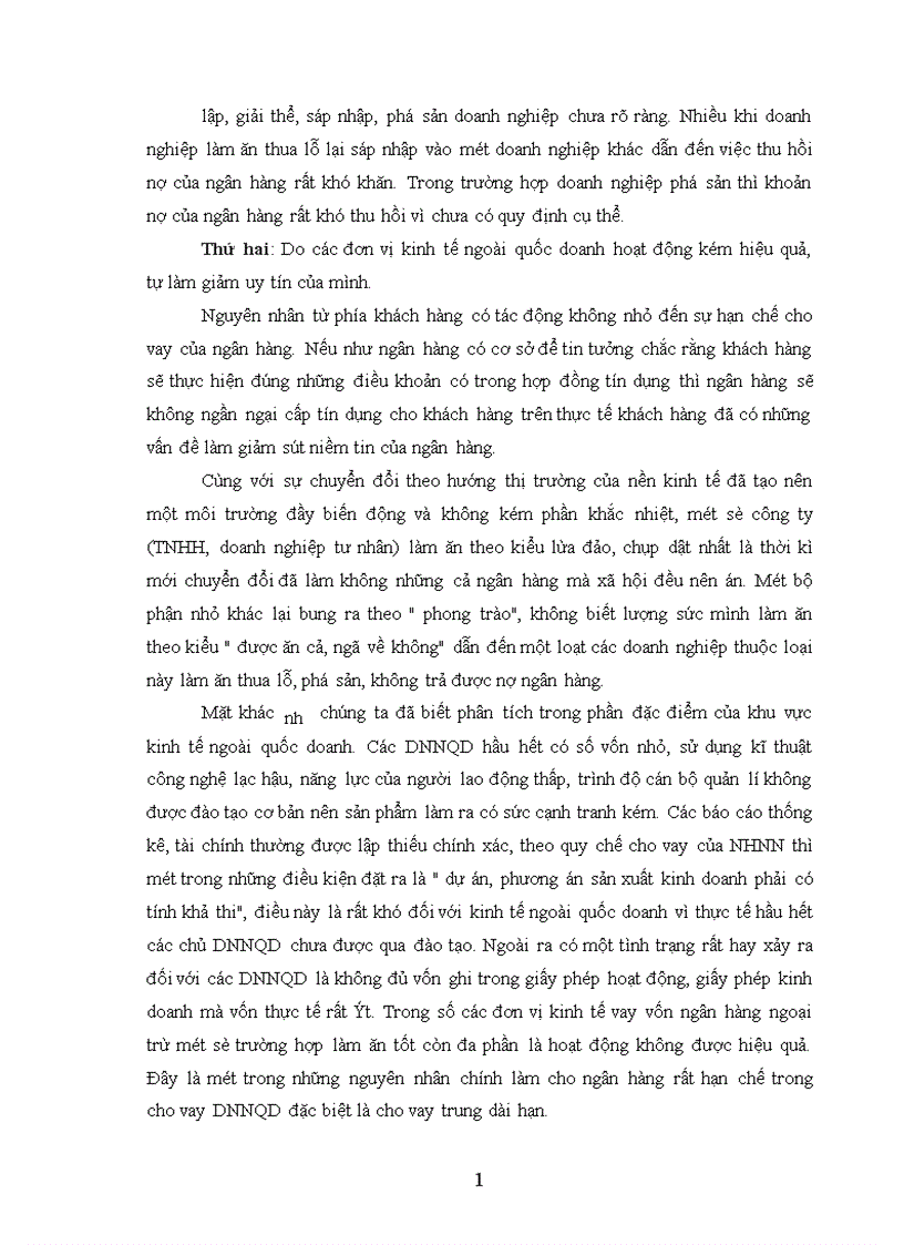 image for page Giải pháp mở rộng cho vay đối với DNNQD tại NHTMCP Quân Đội 1