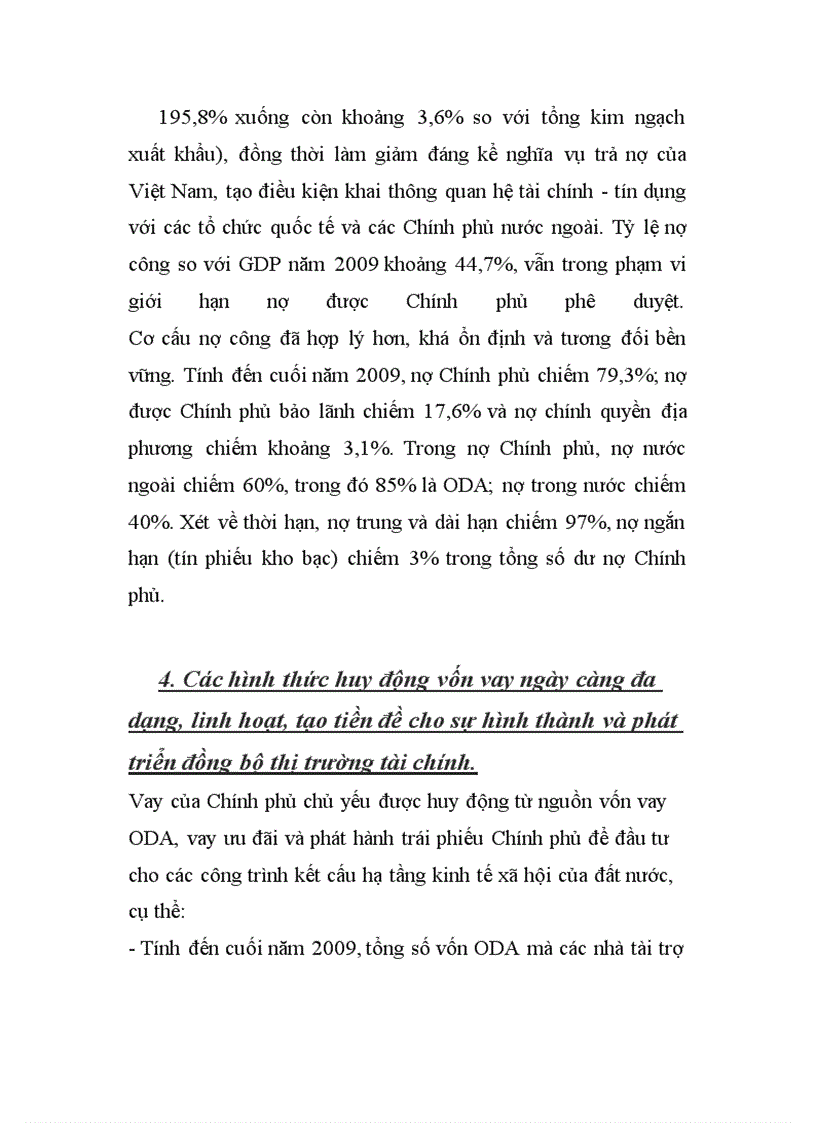 image for page Trình bày các công cụ vay nợ của Nhà nước Thực trạng vay nợ của Nhà nước Việt Nam trong thời gian qua 1