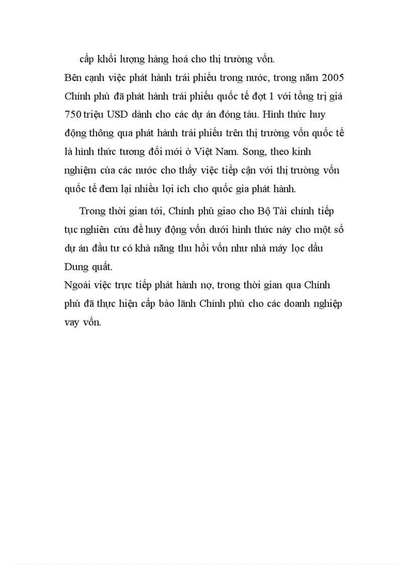 image for page Trình bày các công cụ vay nợ của Nhà nước Thực trạng vay nợ của Nhà nước Việt Nam trong thời gian qua 1