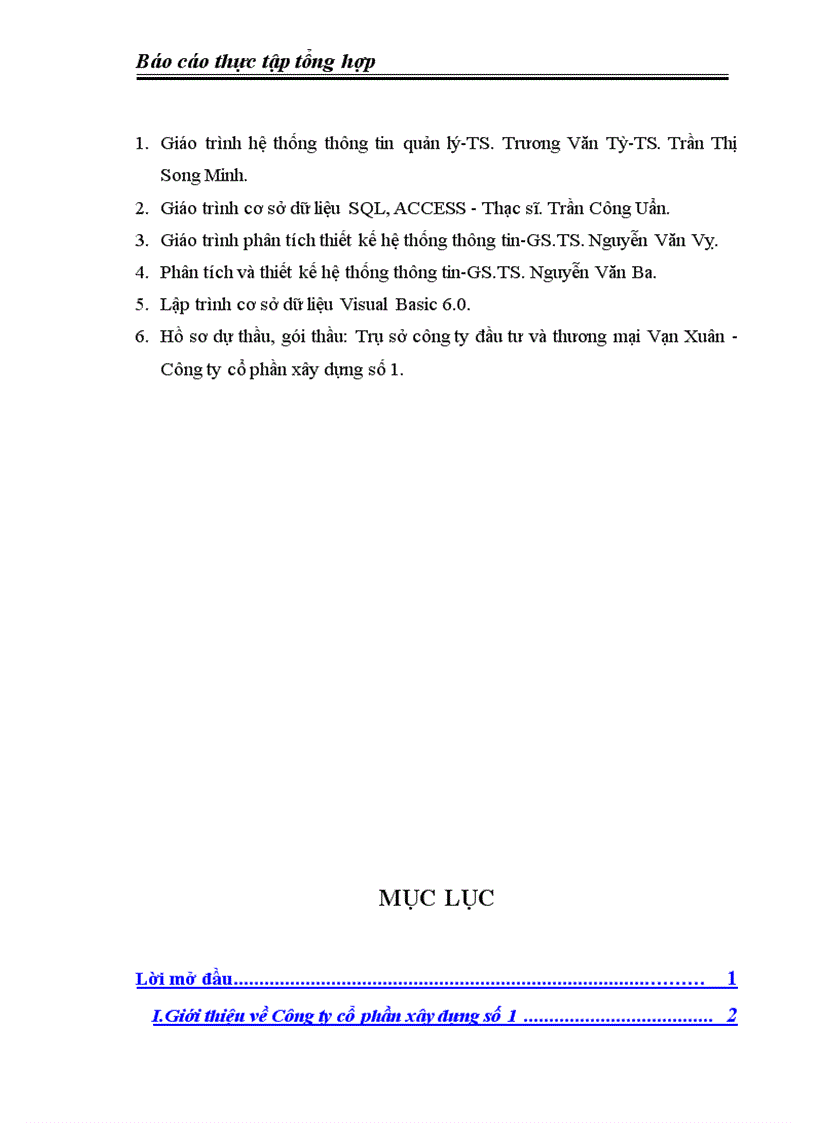 image for page Chương trình dự toán công trình xây dựng cho Công ty cổ phần xây dựng số 1