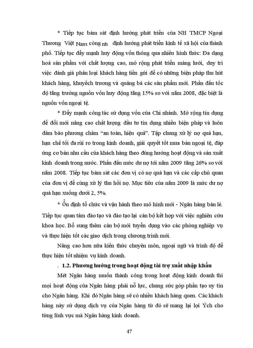 image for page Thực trạng hoạt động tín dụng tài trợ xuất nhập khẩu tại NH TMCP Ngoại Thương chi nhánh thành công