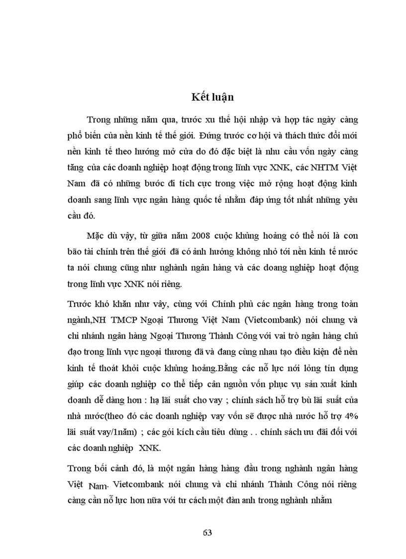image for page Thực trạng hoạt động tín dụng tài trợ xuất nhập khẩu tại NH TMCP Ngoại Thương chi nhánh thành công