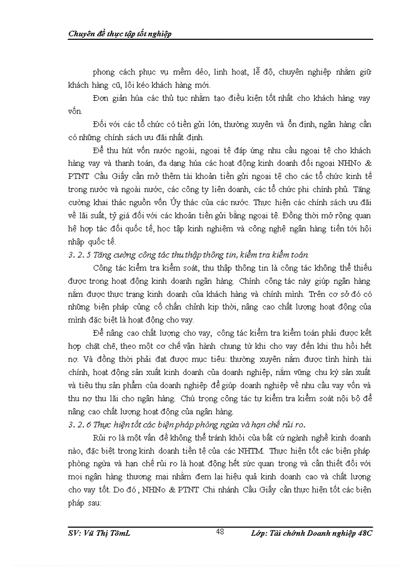 image for page Nâng cao chất lượng cho vay đối với Doanh nghiệp vừa và nhỏ tại NHNo PTNT Chi nhánh Cầu Giấy