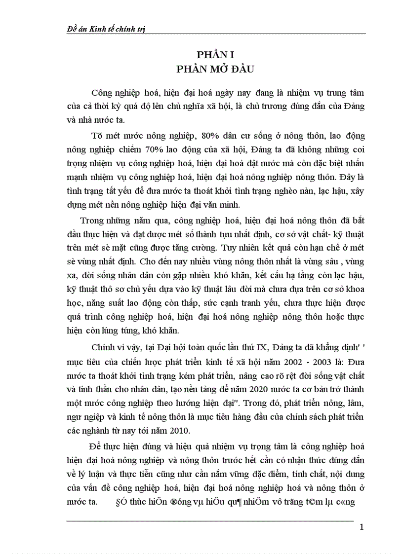 image for page Công nghiệp hoá hiện đại hoá nông nghiệp nông thôn ở Việt Nam 1