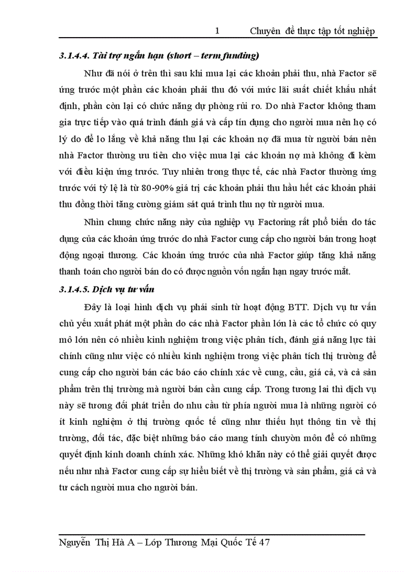 image for page Hoạt động Bao thanh toán tại SGD NH TMCP NT VN Vietcombank