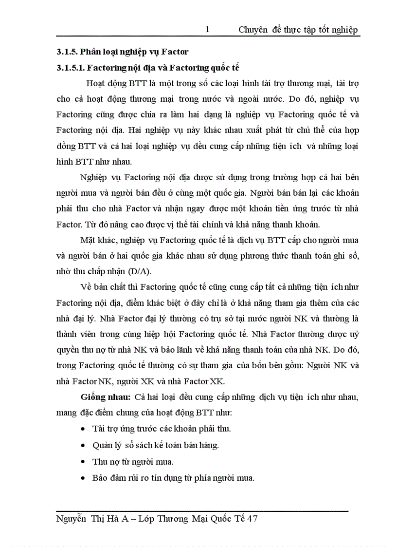 image for page Hoạt động Bao thanh toán tại SGD NH TMCP NT VN Vietcombank