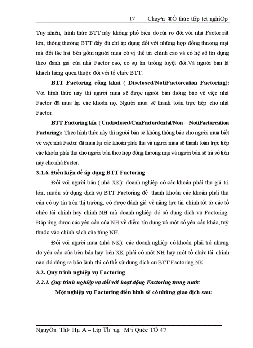 image for page Hoạt động Bao thanh toán tại SGD NH TMCP NT VN Vietcombank