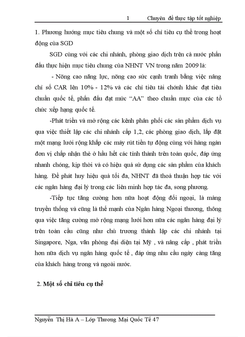 image for page Hoạt động Bao thanh toán tại SGD NH TMCP NT VN Vietcombank