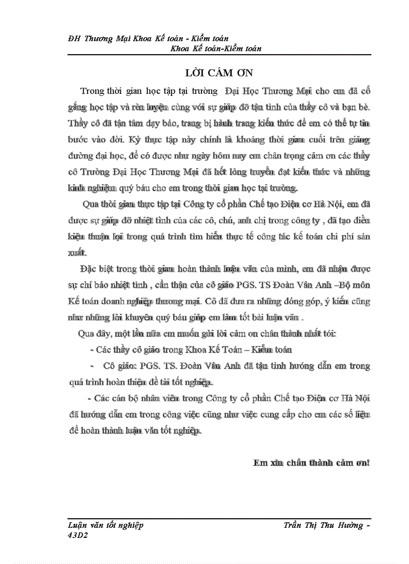 image for page Kế toán chi phí sản xuất sản phẩm máy biến áp của Công ty cổ phần Chế tạo Điện cơ Hà Nội 1