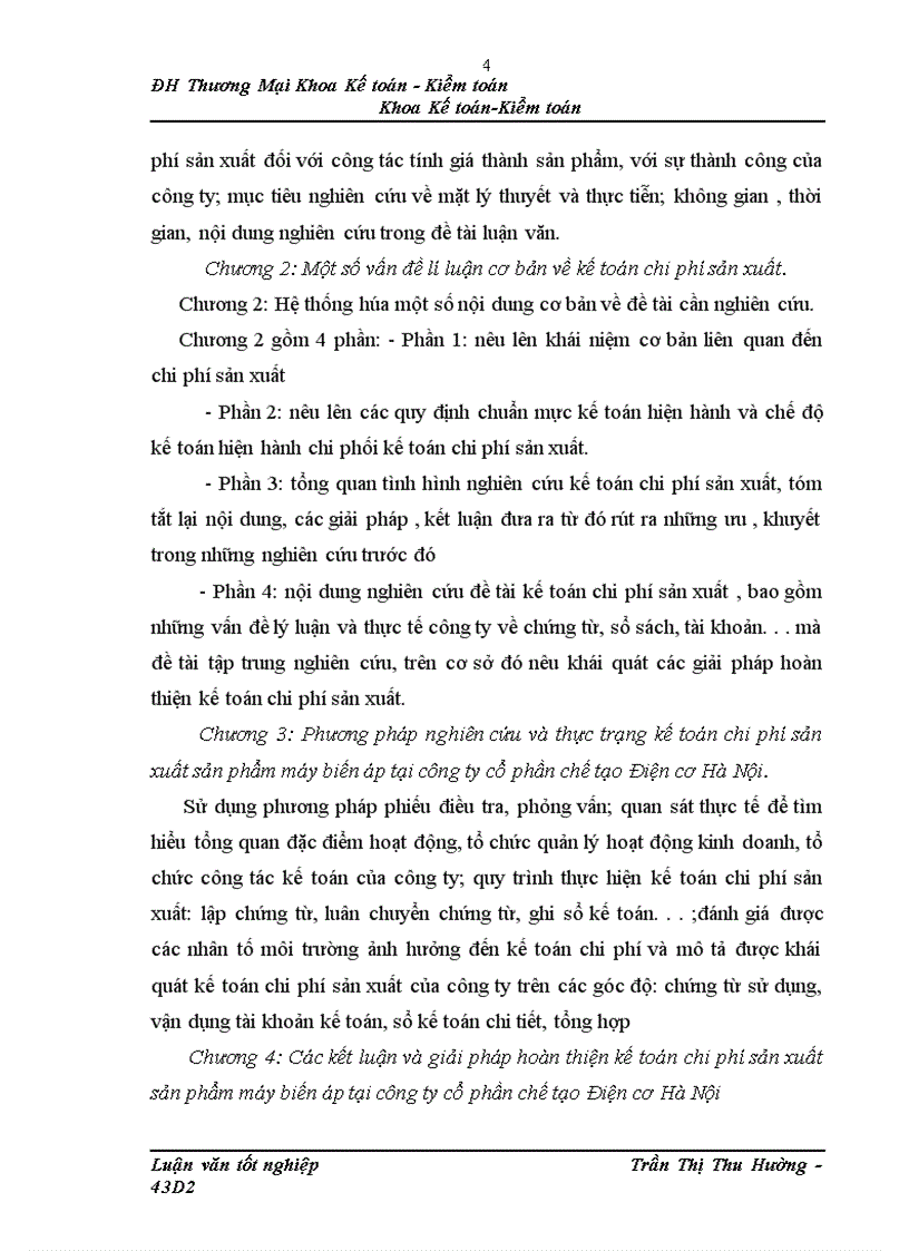 image for page Kế toán chi phí sản xuất sản phẩm máy biến áp của Công ty cổ phần Chế tạo Điện cơ Hà Nội 1