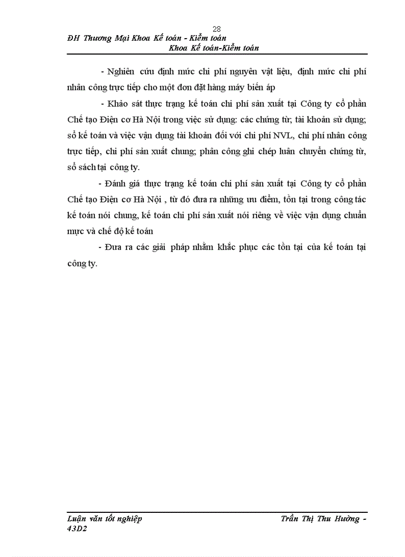 image for page Kế toán chi phí sản xuất sản phẩm máy biến áp của Công ty cổ phần Chế tạo Điện cơ Hà Nội 1