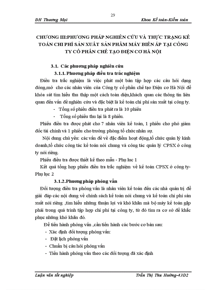 image for page Kế toán chi phí sản xuất sản phẩm máy biến áp của Công ty cổ phần Chế tạo Điện cơ Hà Nội 1