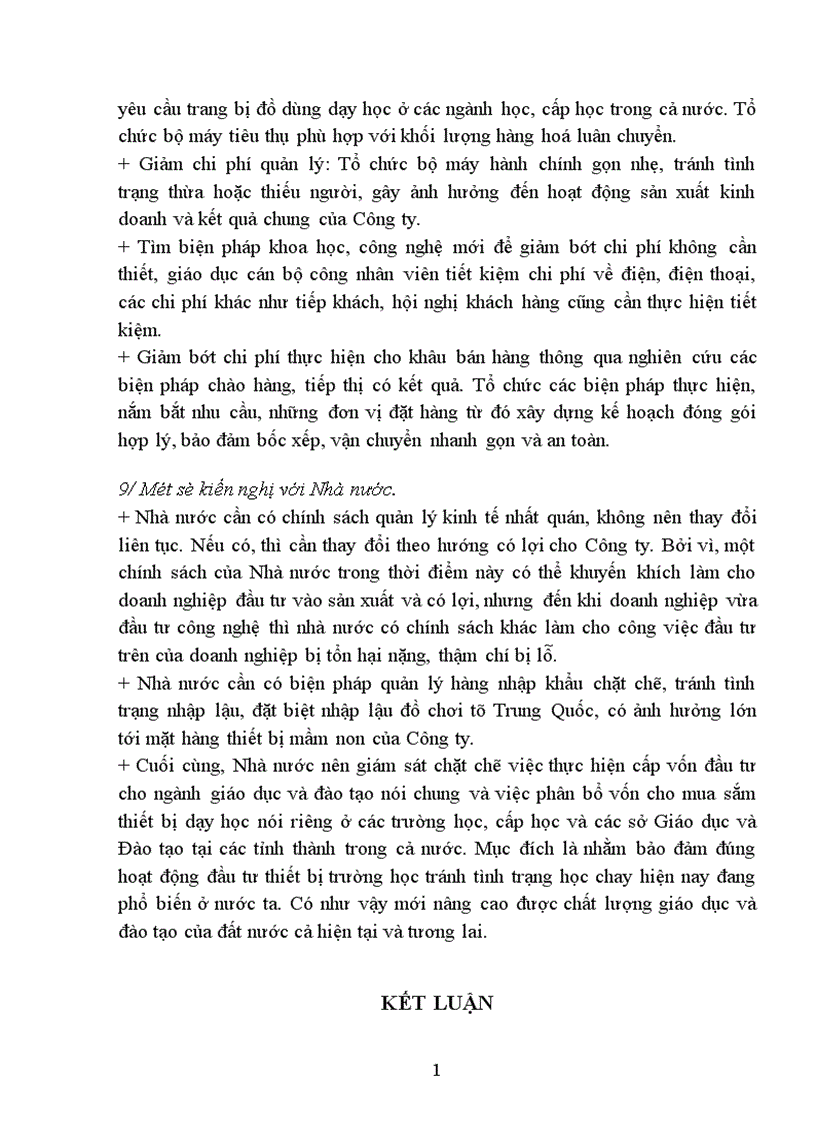 image for page Một số biện pháp nhằm nâng cao hiệu quả tiêu thụ hàng hoá ở Công ty Thiết bị Giáo dục I 1