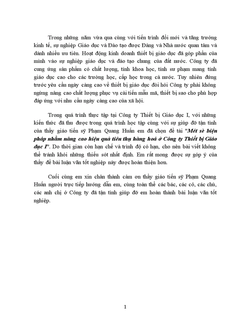 image for page Một số biện pháp nhằm nâng cao hiệu quả tiêu thụ hàng hoá ở Công ty Thiết bị Giáo dục I 1