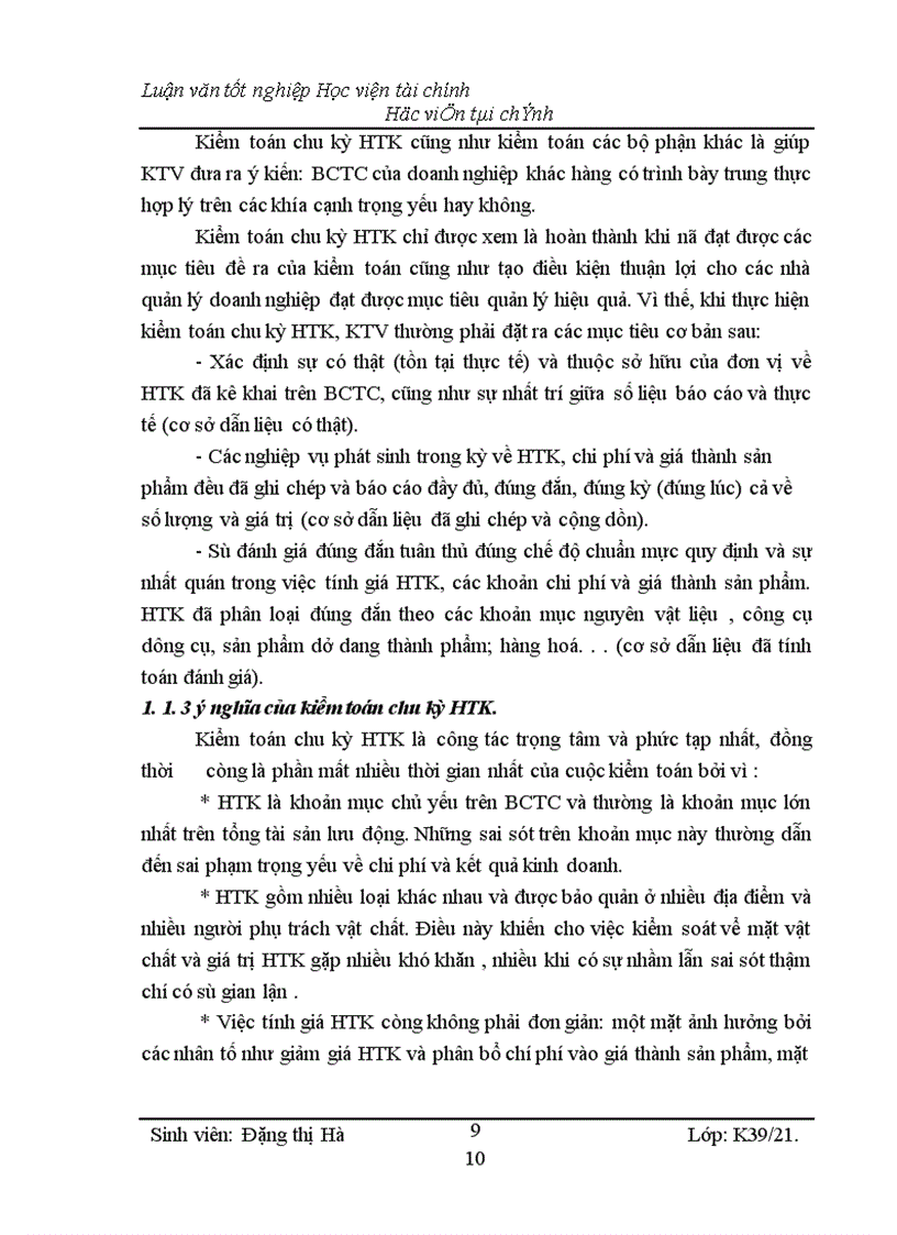image for page Kiểm toán chu kỳ HTK trong quy trình kiểm toán BCTC do công ty Kiểm toán và Kế toán Hà Nội thực hiện 1