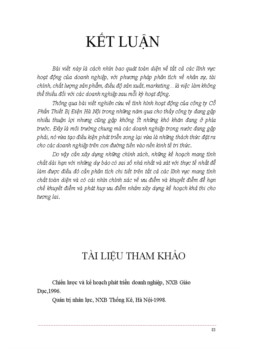 image for page Báo cáo thực tập tổng hợp tại công ty cổ phần Thiết Bị Điện Hà Nội