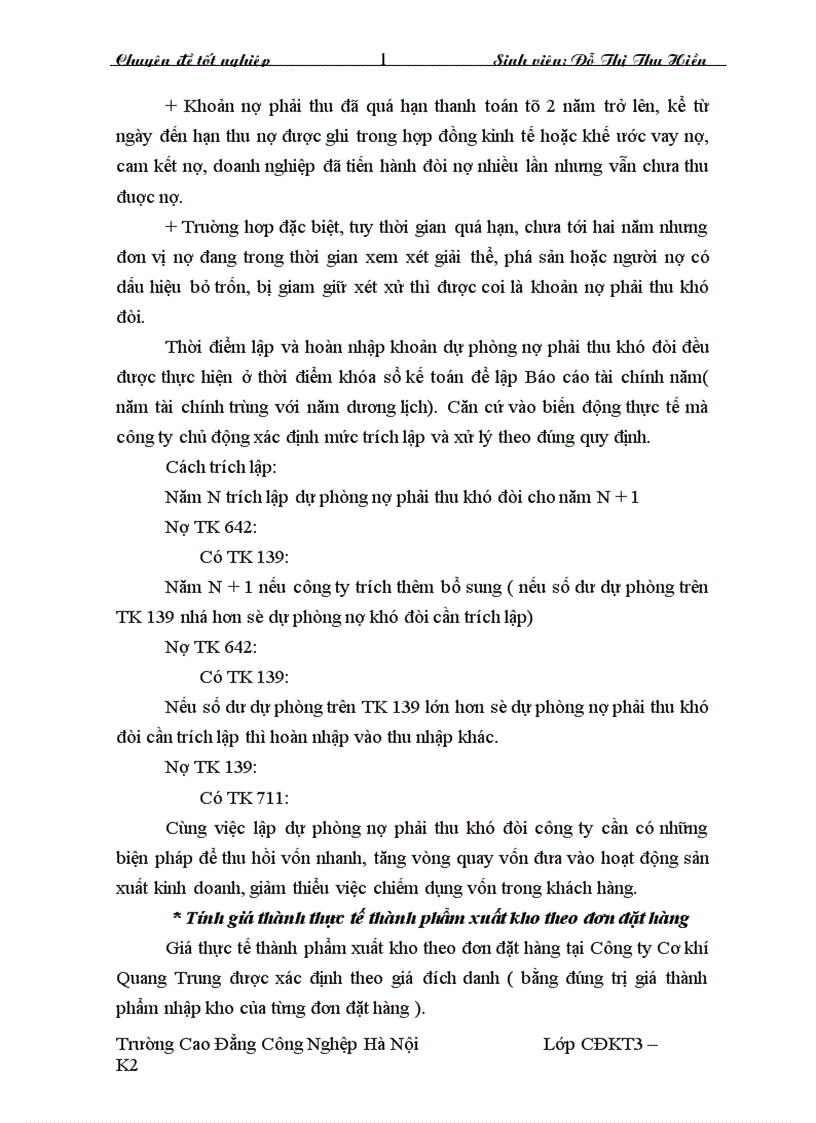 image for page Tổ chức công tác kế toán thành phẩm và tiêu thụ thành phẩm tại Công ty Cơ Khí Quang Trung 1