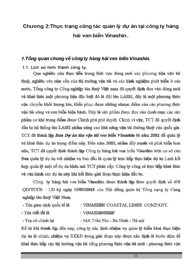image for page Nghiên cứu công tác quản lý tiến độ dự án tại công ty hàng hải ven biển Vinashin 1