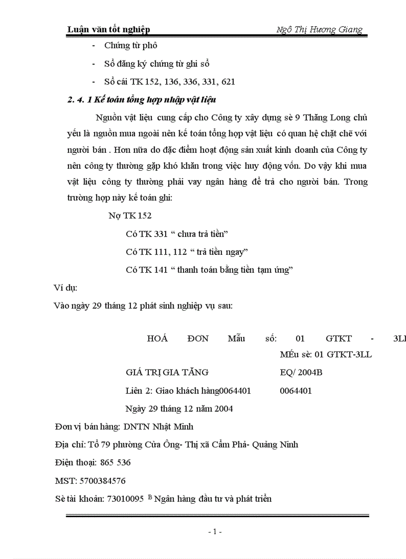 image for page Thực trạng công tác kế toán NVL tại công ty xây dựng số
