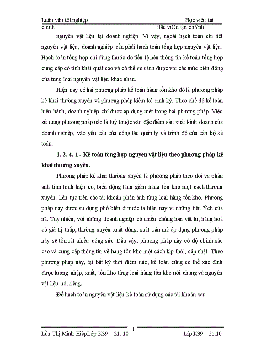 image for page thực trạng tổ chức kế toán NGUYêN VậT LIệU và tình hình cung cấp sử dụng nguyên vật liệu ở Công ty Sản Xuất và Thương mạI Tam Long 1