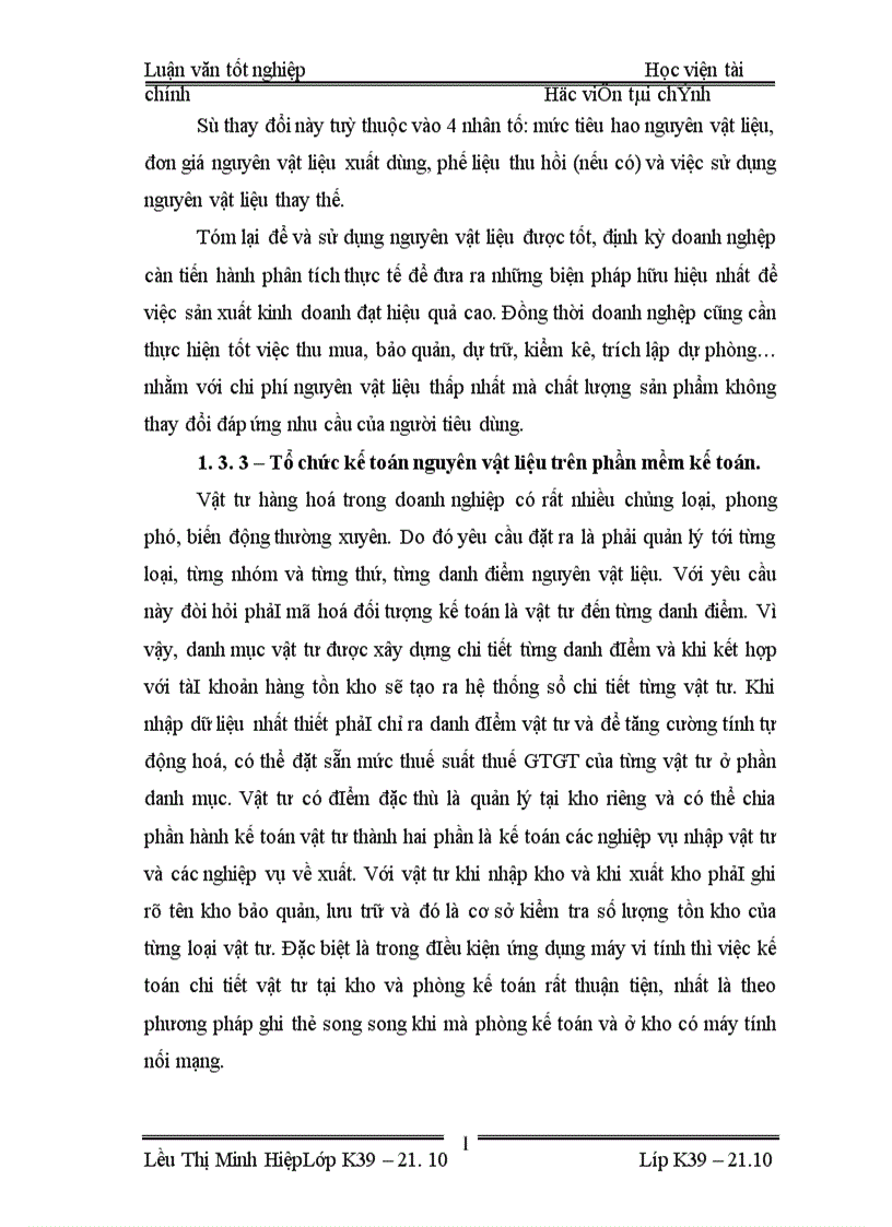 image for page thực trạng tổ chức kế toán NGUYêN VậT LIệU và tình hình cung cấp sử dụng nguyên vật liệu ở Công ty Sản Xuất và Thương mạI Tam Long 1