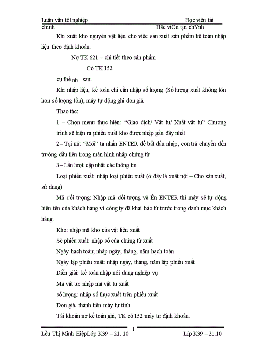 image for page thực trạng tổ chức kế toán NGUYêN VậT LIệU và tình hình cung cấp sử dụng nguyên vật liệu ở Công ty Sản Xuất và Thương mạI Tam Long 1