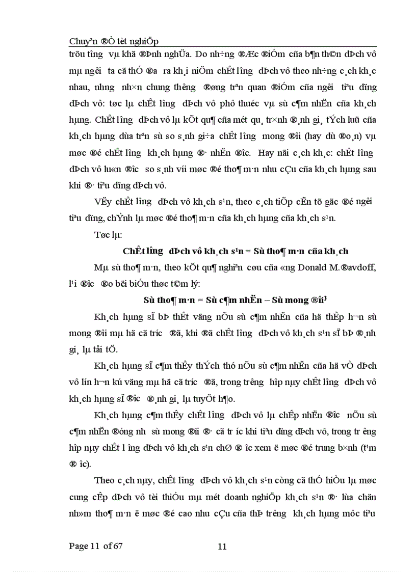 image for page Một số giải pháp quản lý chất lượng tại khách sạn Phương Đông 1