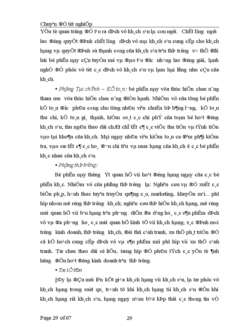 image for page Một số giải pháp quản lý chất lượng tại khách sạn Phương Đông 1