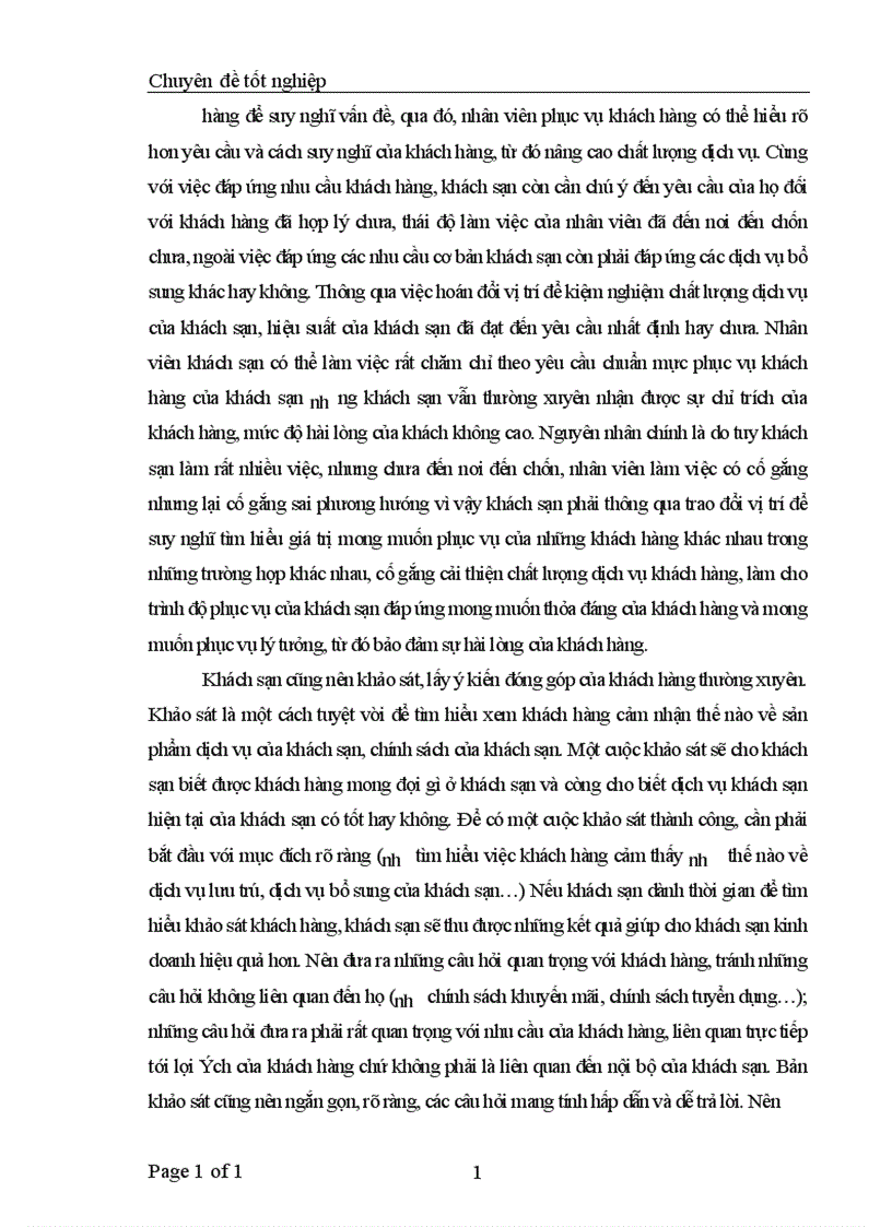 image for page Một số giải pháp quản lý chất lượng tại khách sạn Phương Đông 1