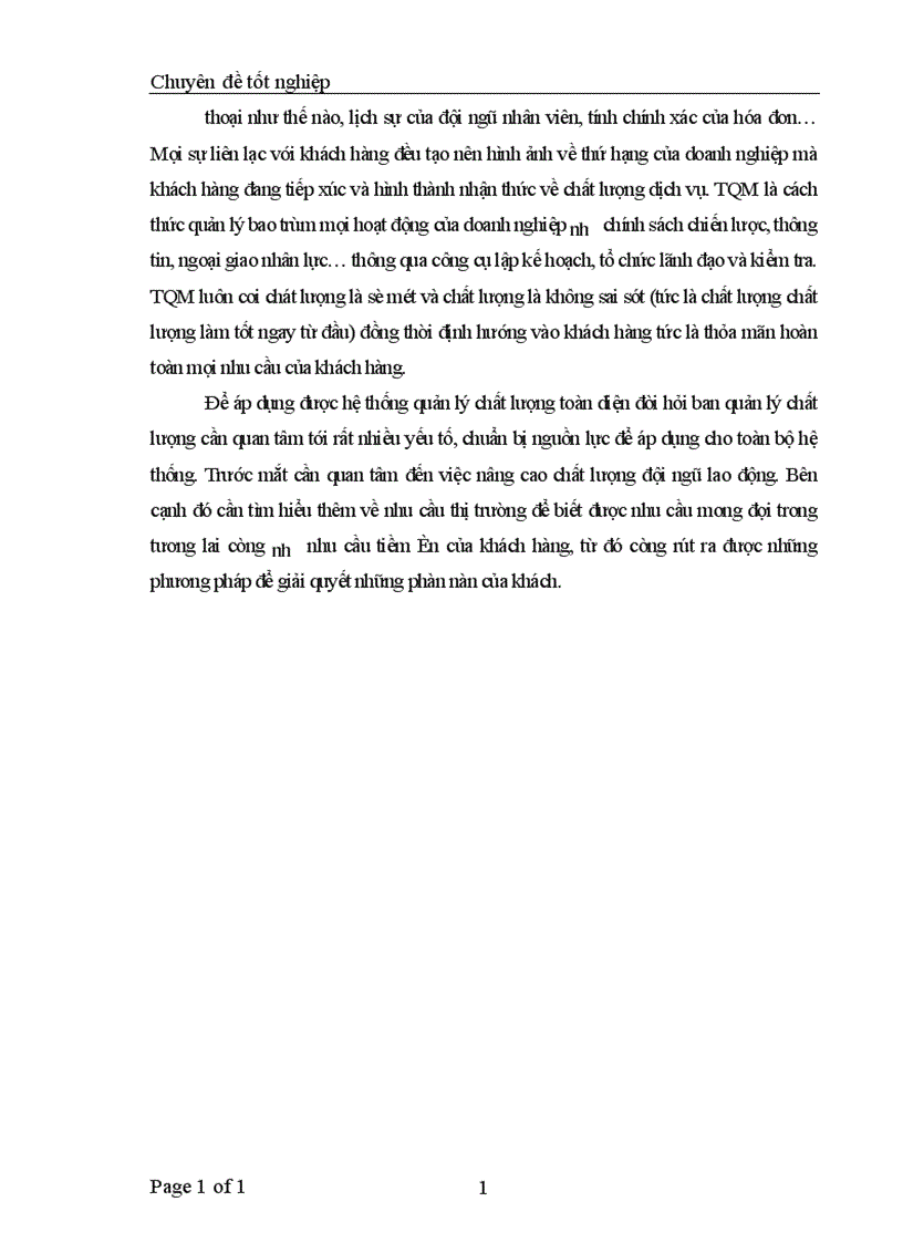 image for page Một số giải pháp quản lý chất lượng tại khách sạn Phương Đông 1