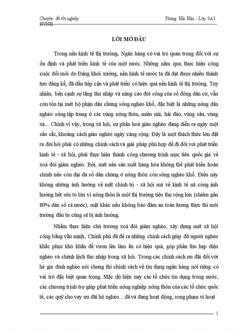image for page Một số giải pháp nhằm nâng cao hơn nữa hiệu quả tín dụng đối với hộ nghèo áp dụng tại PGD Ngân hàng CSXH huyện Văn Giang tỉnh Hưng Yên