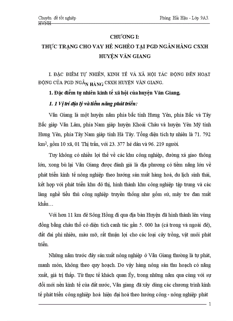 image for page Một số giải pháp nhằm nâng cao hơn nữa hiệu quả tín dụng đối với hộ nghèo áp dụng tại PGD Ngân hàng CSXH huyện Văn Giang tỉnh Hưng Yên