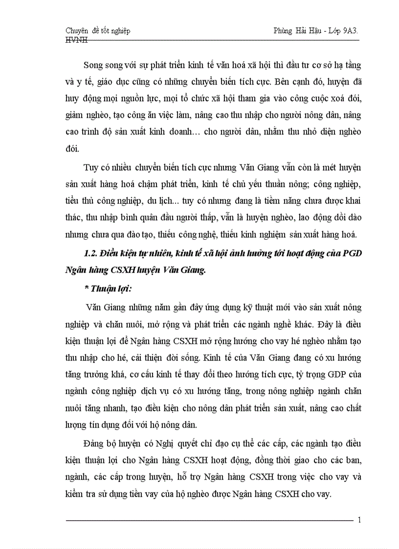 image for page Một số giải pháp nhằm nâng cao hơn nữa hiệu quả tín dụng đối với hộ nghèo áp dụng tại PGD Ngân hàng CSXH huyện Văn Giang tỉnh Hưng Yên