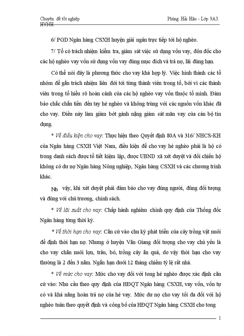 image for page Một số giải pháp nhằm nâng cao hơn nữa hiệu quả tín dụng đối với hộ nghèo áp dụng tại PGD Ngân hàng CSXH huyện Văn Giang tỉnh Hưng Yên