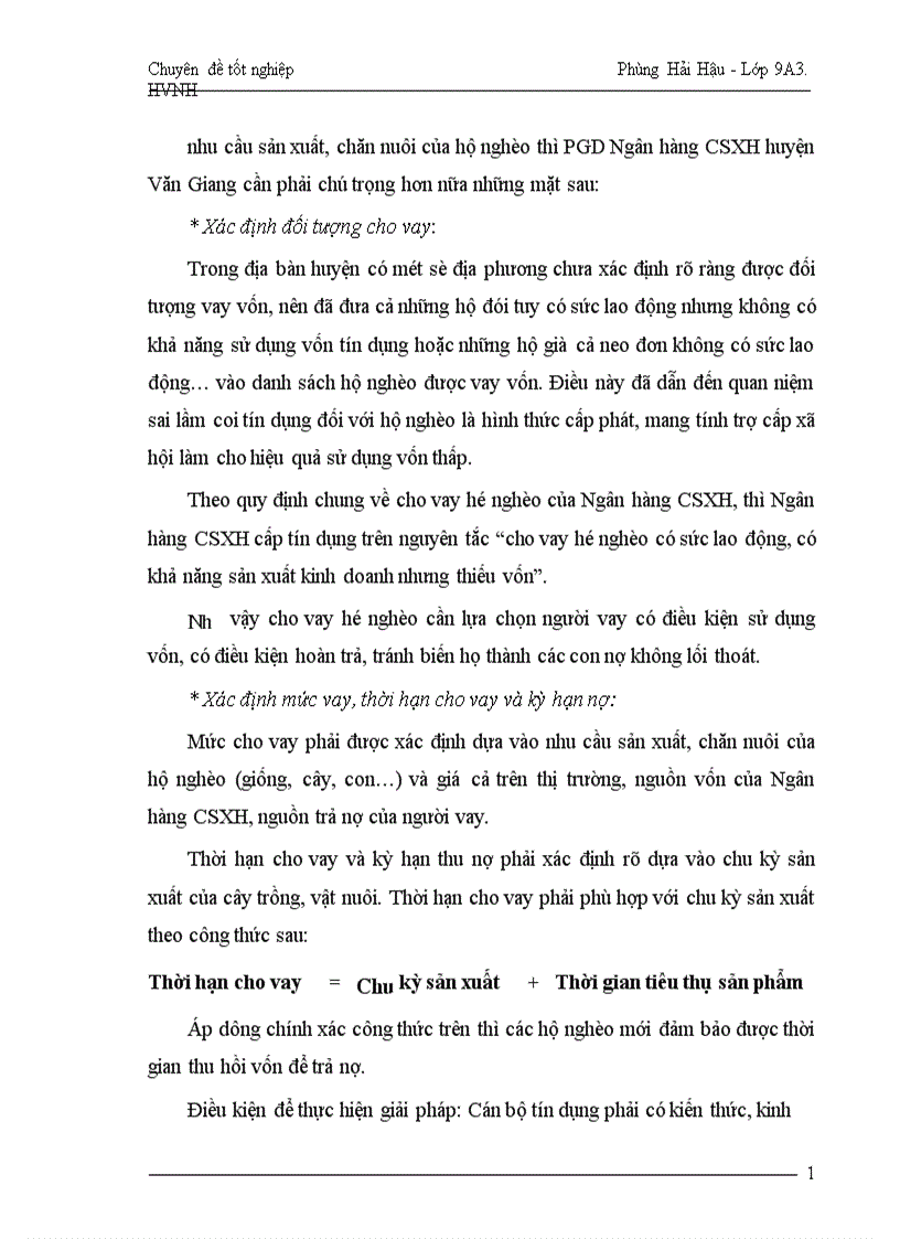 image for page Một số giải pháp nhằm nâng cao hơn nữa hiệu quả tín dụng đối với hộ nghèo áp dụng tại PGD Ngân hàng CSXH huyện Văn Giang tỉnh Hưng Yên