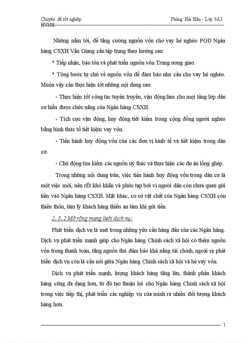 image for page Một số giải pháp nhằm nâng cao hơn nữa hiệu quả tín dụng đối với hộ nghèo áp dụng tại PGD Ngân hàng CSXH huyện Văn Giang tỉnh Hưng Yên