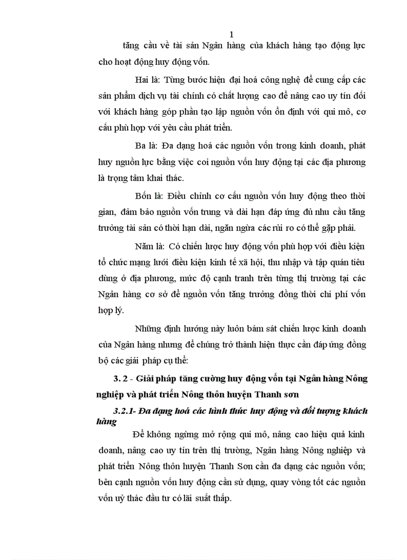 image for page Giải pháp tăng cường huy động vốn tại Ngân hàng Nông nghiệp và phát triển Nông thôn huyện Thanh Sơn 1