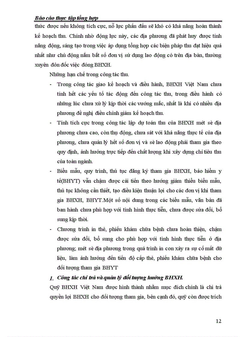 image for page Tình hình hoạt động của BHXH Việt Nam trong thời gian qua