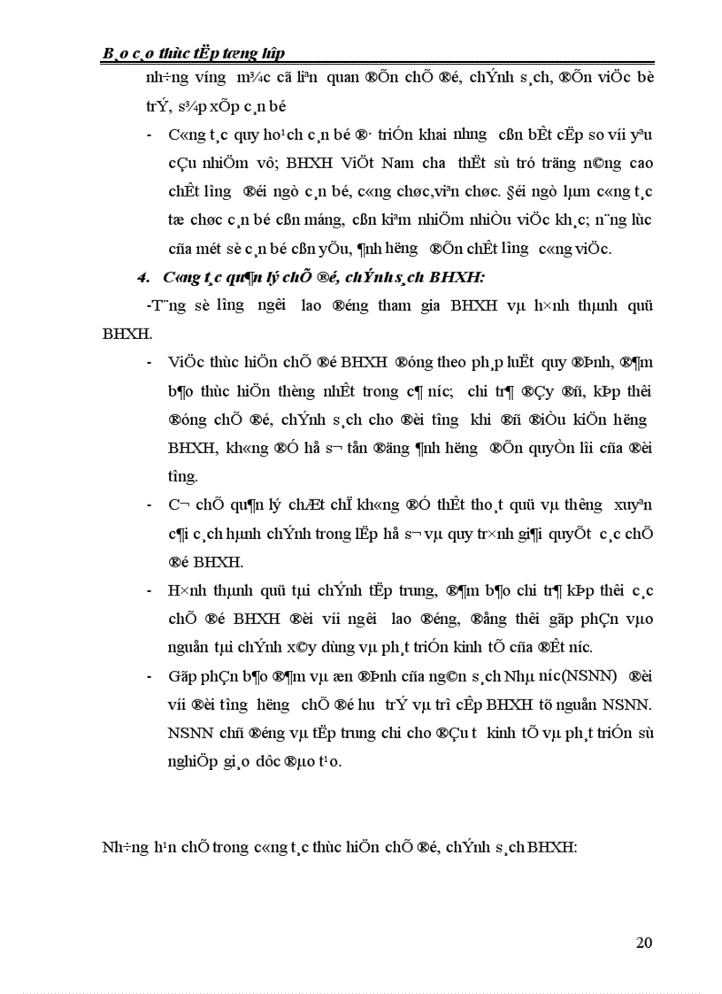 image for page Tình hình hoạt động của BHXH Việt Nam trong thời gian qua