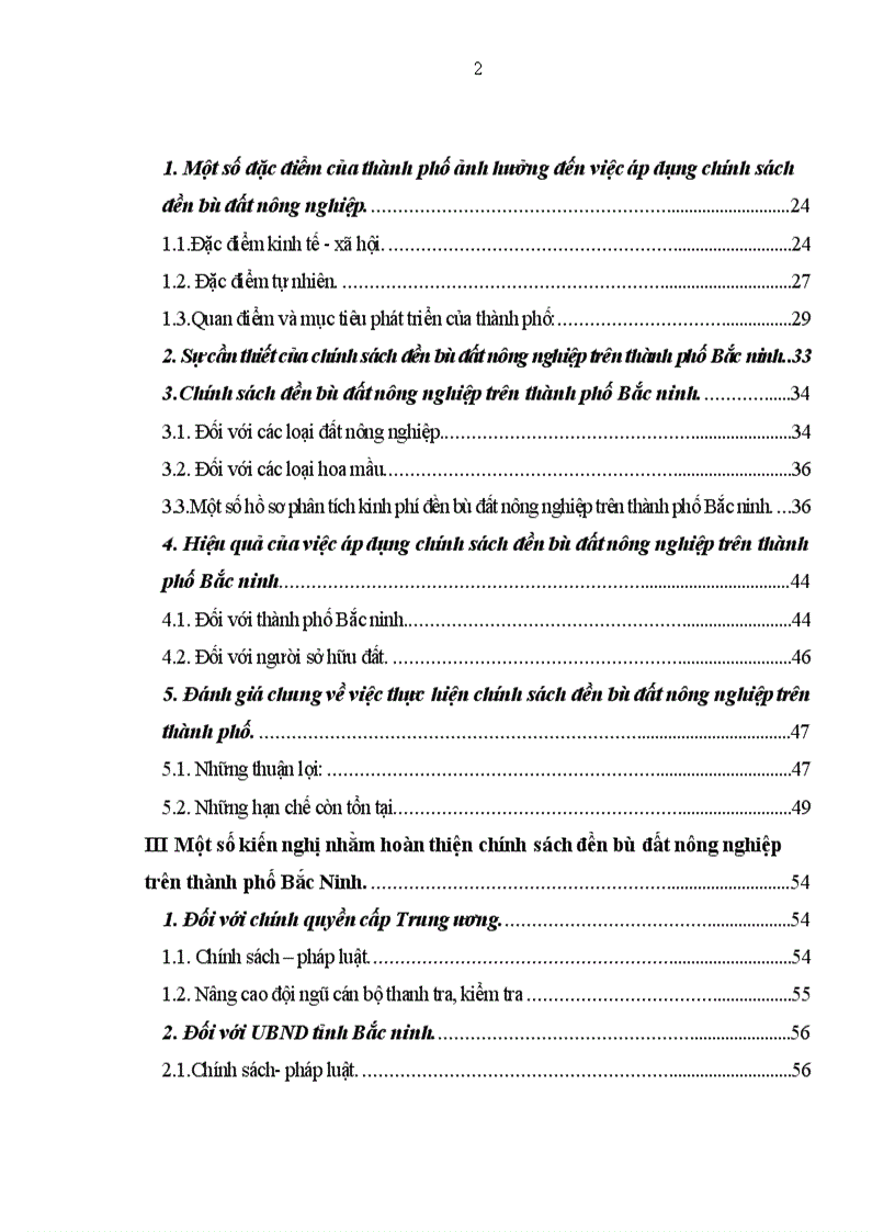 image for page Một số giải pháp hoàn thiện chính sách đền bù đất nông nghiệp trên thành phố Bắc ninh