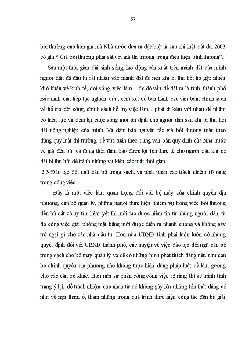 image for page Một số giải pháp hoàn thiện chính sách đền bù đất nông nghiệp trên thành phố Bắc ninh