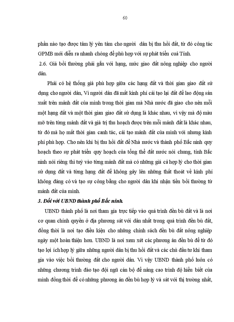 image for page Một số giải pháp hoàn thiện chính sách đền bù đất nông nghiệp trên thành phố Bắc ninh