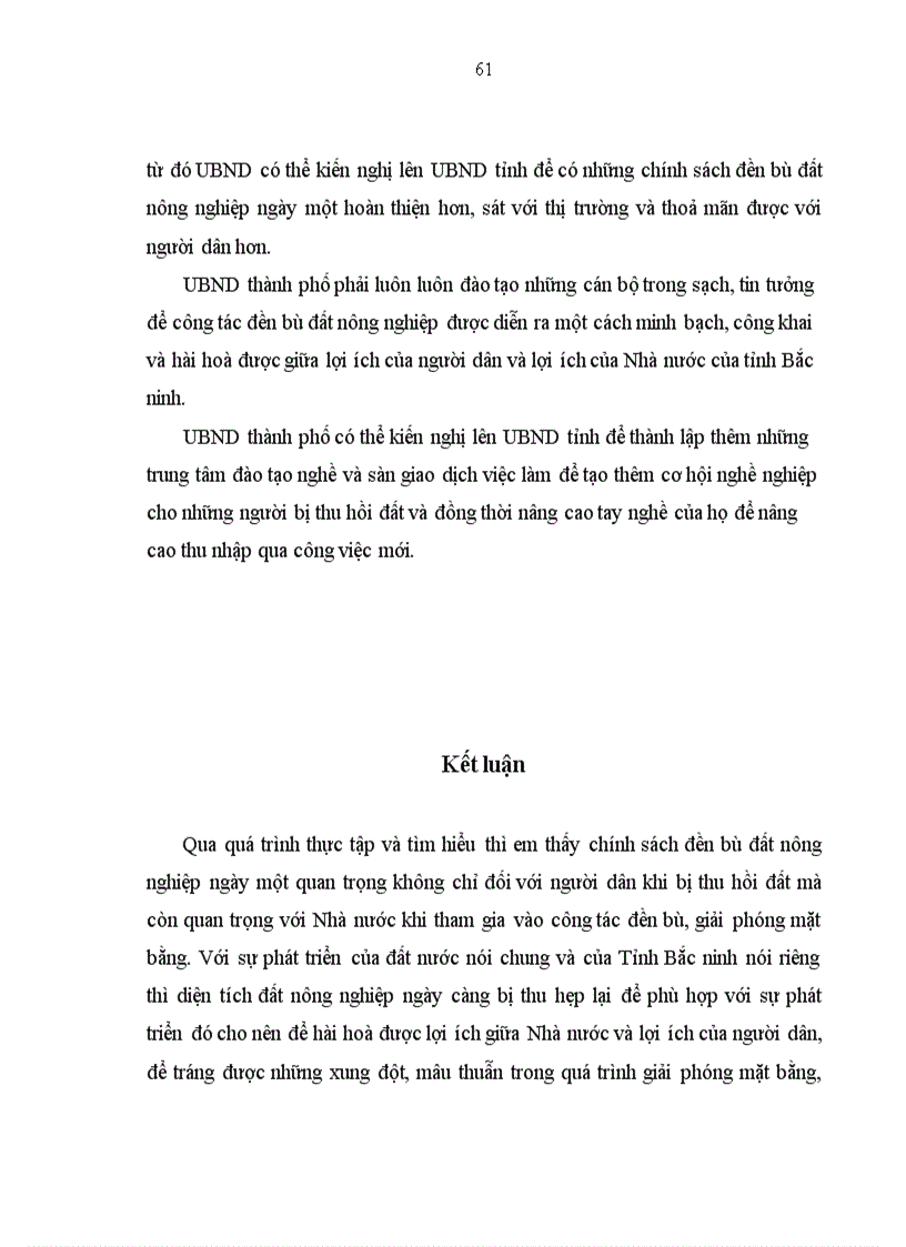 image for page Một số giải pháp hoàn thiện chính sách đền bù đất nông nghiệp trên thành phố Bắc ninh