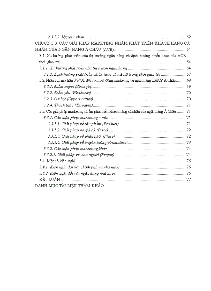 image for page Thực trạng và các giải pháp marketing nhằm phát triển khách hàng cá nhân của ngân hàng Á Châu ACB 1
