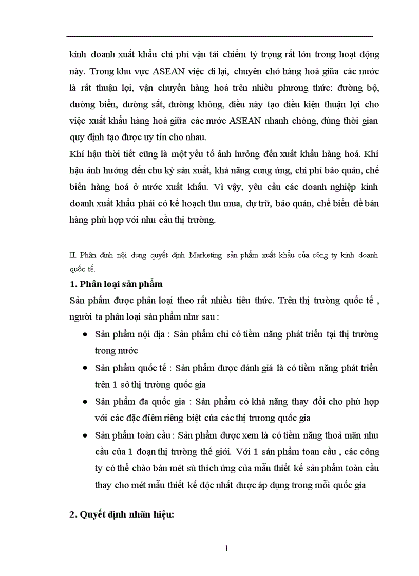 image for page Hoàn thiện quyết định Marketing sản phẩm nông sản xuất khẩu của công ty xuất nhập khẩu INTIMEX sang thị trường các nước ASEAN 1