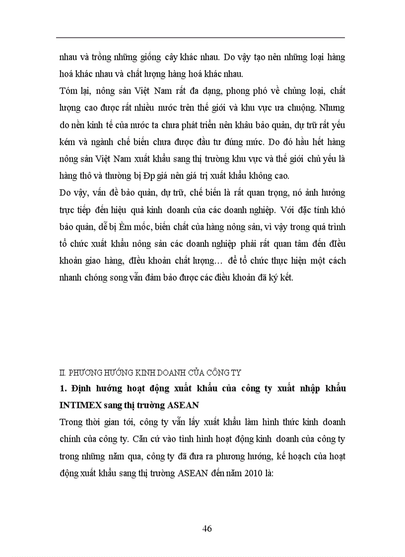 image for page Hoàn thiện quyết định Marketing sản phẩm nông sản xuất khẩu của công ty xuất nhập khẩu INTIMEX sang thị trường các nước ASEAN 1