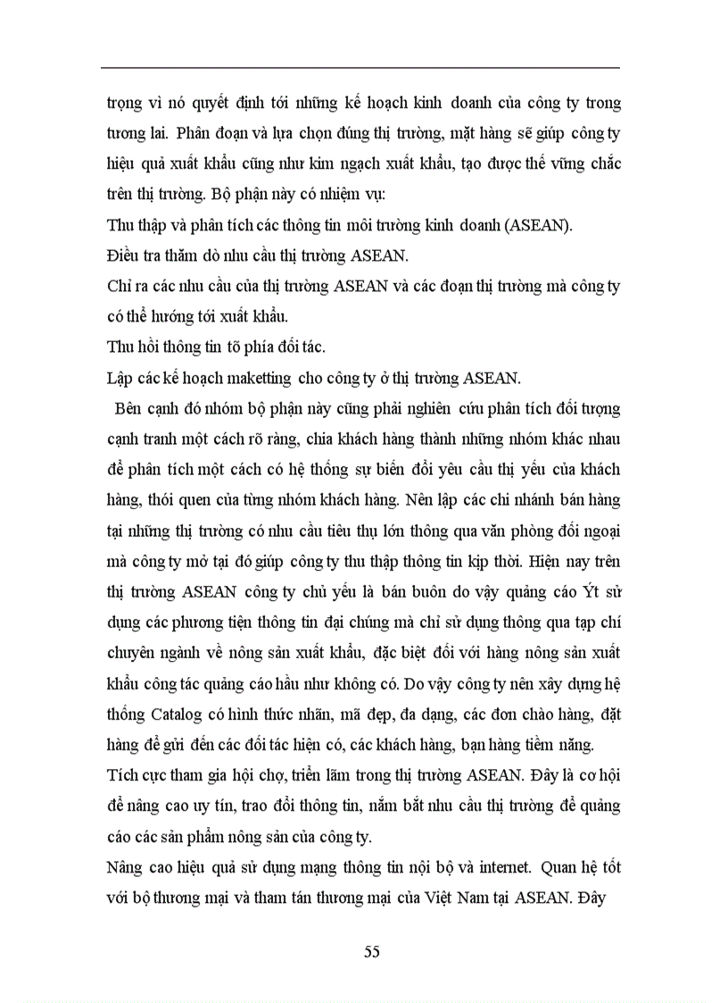 image for page Hoàn thiện quyết định Marketing sản phẩm nông sản xuất khẩu của công ty xuất nhập khẩu INTIMEX sang thị trường các nước ASEAN 1