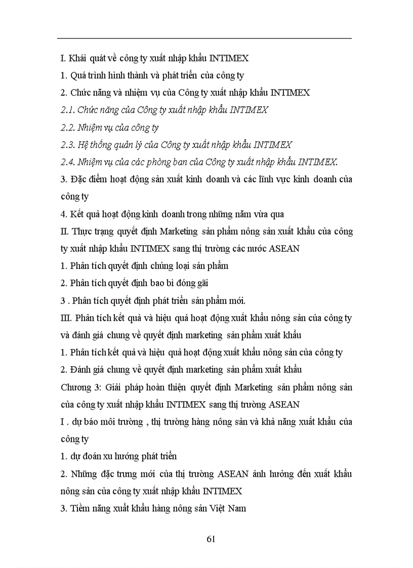 image for page Hoàn thiện quyết định Marketing sản phẩm nông sản xuất khẩu của công ty xuất nhập khẩu INTIMEX sang thị trường các nước ASEAN 1