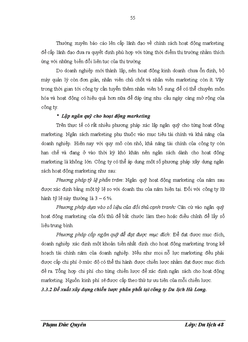 image for page Hoàn thiện chính sách phân phối tại công ty TNHH Du lịch và Dịch vụ Hà Long